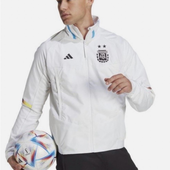 Adidas ARGENTINA White Performance Jacket and Pants WC2022 - Picture 1 of 5